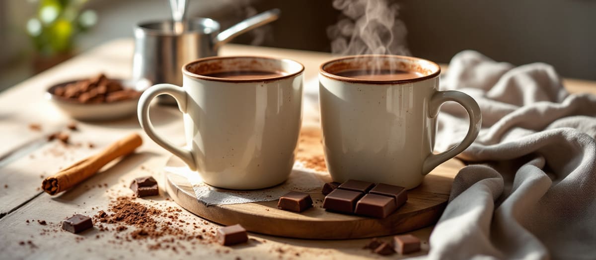 Chocolat chaud maison : trois recettes, du cacao pur à la tablette fondue