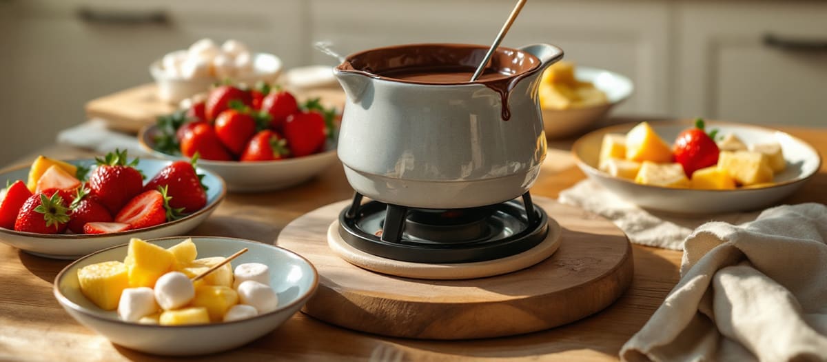 Fondue au chocolat : la recette, les quantités et ce qu'on y trempe