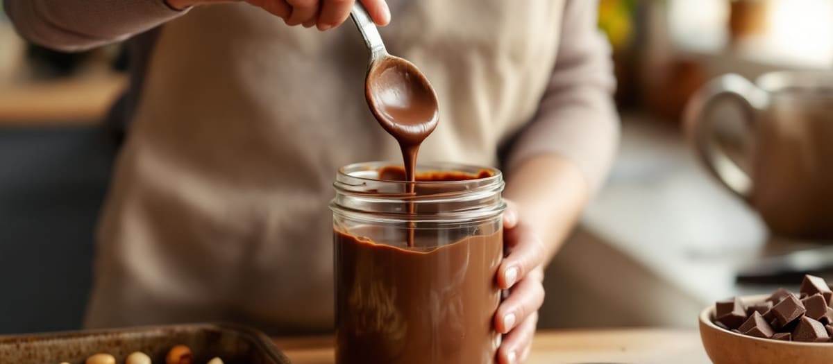Pâte à tartiner maison : la recette aux noisettes, les dosages et la conservation
